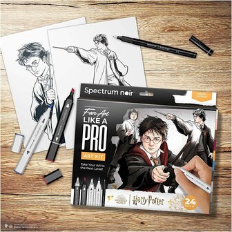 Hobbyset Illustratie, Harry Potter, diverse kleuren, 1 doos