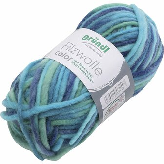 Wolgaren, turquoiseblauw, 1x50gr/ 1 bol