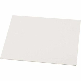 Canvas Paneel, A2, afm 42x60 cm, dikte 3 mm, 280 gr, wit, 10 stuk