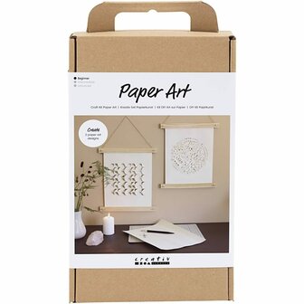 Hobbyset Papierkunst, Papieren hangers, off white, 1 doos