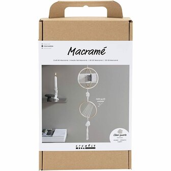 Hobbyset macram&eacute;, Mobiel, grijs, off white, 1 doos