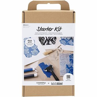 Starter Hobbyset Blokdrukken, 1 doos