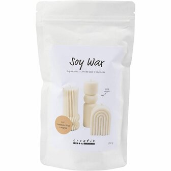 Sojawas, Voor kaarsen die op zich staan, cr&egrave;me, 1x250gr