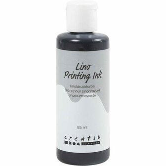 Linoleum Verf, zwart - 85ml