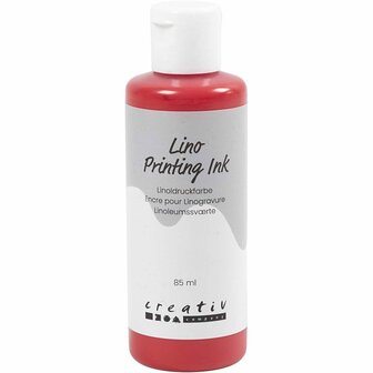 Linoleum Verf, rood - 85ml