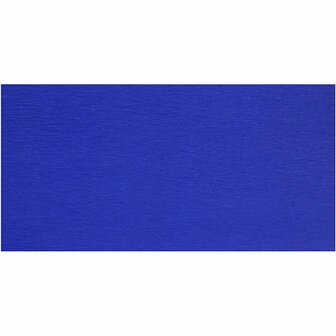 Crepepapier, 50x250 cm, blauw, 1x10vouw