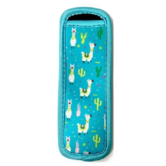 Ijslollyhoes - Push Up Ijsjeshouder - Ijs Stick Houder - Blauw Alpaca Lama