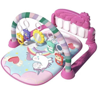 Babygym Speelmat Met Boog En Speeltjes Roze Unicorn