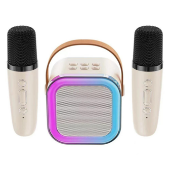 Karaoke Set Met 2 Microfoons - Draagbare Karaoke Machine - Bluetooth - Voor Thuis - Mini Karaoke Set