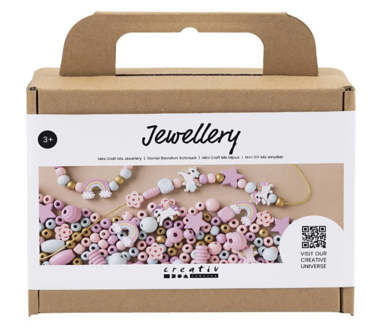 Knutselpakket - Knutselbox - Creatieve Box - Knutselmateriaal - Hobbyset - DIY - Kinderen - Strass, Pijpenragers, Pompoms, Silk &amp; Foam Clay, Glitterlijm, Eva Foam - Sieraden, Pastel Kleuren