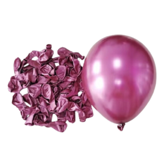 Metallic Fuchsia Roze Ballonnen - Ballonnen Metallic Roze