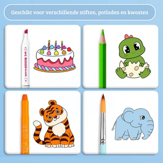 Tekenrol Voor Kinderen - Rol Papier Met Kleurplaten - Kleurplaten Rol -