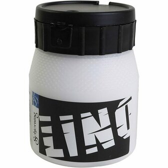 Linoleum Verf - Wit - Waterbasis - Dikke Consistentie - 250ml - Kwaliteitsverf voor Linoleum - Perfect voor Diverse Toepassingen - 1 Doosje