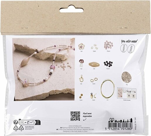 Mini Hobbyset Sieraden - roze harmonie - Stoere halsketting