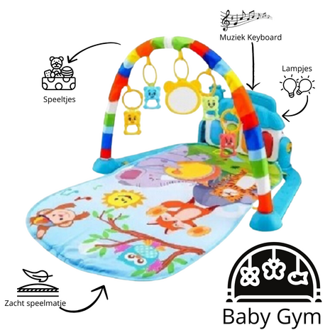 Babygym Speelmat Met Boog En Speeltjes