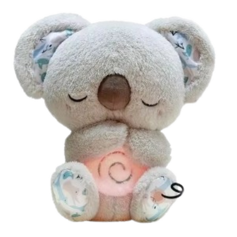 Hartslag Knuffel - Koala Knuffel - Rustgevende Knuffelkoala - White Noise - Pluche - Muziekknuffel - Witte Ruis En Rood Licht -