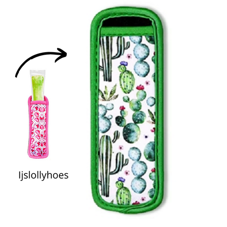 Ijslollyhoes - Push Up Ijsjeshouder - Ijs Stick Houder - Groen Cactus