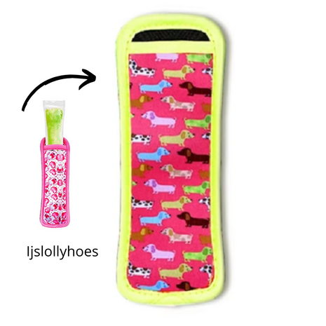 Ijslollyhoes - Push Up Ijsjeshouder - Ijs Stick Houder - Multicolor Hondjes