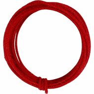 Jute koord, rood, dikte 2-4 mm, 3 m/ 1 doos