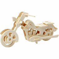 3D Puzzel, motorfiets, afm 19x9x9 cm, 1 stuk