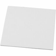 Canvas Paneel, wit, afm 15x15 cm, dikte 3 mm, 280 gr, 1 stuk