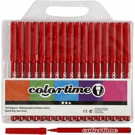 Stift - Rood Stift - Lijndikte 2mm - Hobby Stiften - Rode Markers - DIY Kleurstift - Knutsel Stift - Hobby Marker - Rood Tekenmateriaal - 18 Stuks