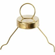 Metalen hanger, goud, d 13 mm, gatgrootte 5 mm, 25 stuk/ 1 doos