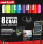 Chalk marker PWE-5M set 8 stuks