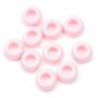 Kralen 9 mm roze ± 125 stuks