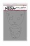 Dina Wakley media stencil - cat head masks