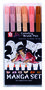 Koi coloring brush pen set manga 6 stuks