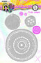 Embossing Die cut stencil Circle shaped - Marlene's world nr. 16