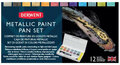 Derwent Metallic aquarelset 12 napjes