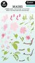 Mask stencil A5  spring flowers - essentials nr. 173