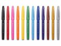 Pentel Brush sign pen 12 stuks - primary colors