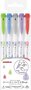 Zebra mildliner brushpen set 5 stuks - cool & warm colors