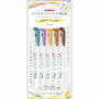 Zebra mildliner brushpen set 5 stuks - deep & warm colors