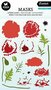 Mask stencil A5 Poppy flowers - essentials nr. 196