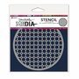 Dina Wakley media stencil - coasters 2