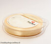 Satijnlint 10 mm beige 10 meter