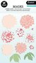 Mask stencil A5 Dahlia flowers - essentials nr. 195