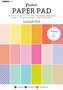 Paper pad A5 36 vel - Double sided unicolor patterns sugar pop nr. 42