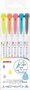 Zebra mildliner brushpen set 5 stuks - friendy colors