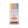 Zebra mildliner set 5 stuks - friendy colors