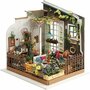 DIY Miniatuur kamer, Tuin, H: 21 cm, B: 19,5 cm, 1 stuk