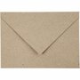 Gerecyclede envelop, naturel, afmeting envelop 11,5x16 cm, 120 gr, 50 stuk/ 1 doos