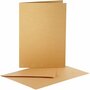 Kaarten En Enveloppen - Kaartenset - Dubbelzijdige Kaarten - DIY - Kaarten Maken - Goudkleurig Parelmoer - A6 - Kaart: 10,5x15cm 230 Grams - Envelop: 11,5x16,5cm 120 Grams - 10 Sets