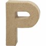 Letter, P, H: 10 cm, B: 7,7 cm, dikte 1,7 cm, 1 stuk