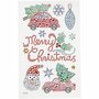 Diamond stickers - kerst - 10x16 cm - 1 vel