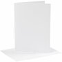 Kaarten En Enveloppen - Kaartenset - Dubbelzijdigde Kaarten - DIY - Kaarten Maken - Off-White - Kaart: 12,7x17,8cm 230 Gram - Envelop: 13,3x18,5cm - 4 Sets